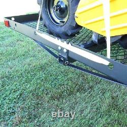 Tow Tuff 62 Inch Steel Cargo Carrier and Bike Rack, Fits All 2 Inch Receivers