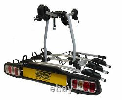 Towball Mounted 4 X Bike Rack M-Way BC3014 FOXHOUND 4 Upto 4 Bike Carrier