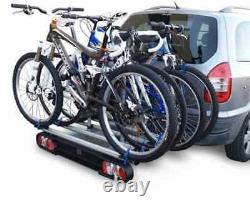 Towball Mounted 4 X Bike Rack M-Way BC3014 FOXHOUND 4 Upto 4 Bike Carrier