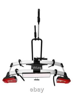 Towbar Bike Carrier Rack 2 E-Bikes 60kg Foldable/Tilt Locking Veturo PRO2