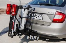 Towbar Bike Carrier Rack 2 E-Bikes 60kg Foldable/Tilt Locking Veturo PRO2