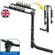 Towbar Bike Carrier Rack for 2-4 Bicycles Folding Steel Fits 2in Hitch Receiver