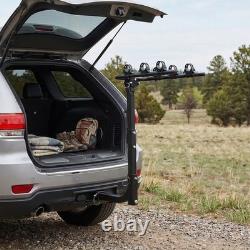 Towbar Bike Carrier Rack for 2-4 Bicycles Folding Steel Fits 2in Hitch Receiver