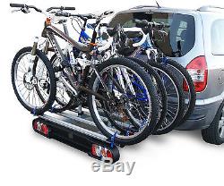 Towbar Bike/Cycle Carrier, 4 Bikes, M-way Foxhound 4, Bike Carrier for Campervan