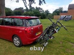 Towbar mounted cycle carrier bike rack, up to 3 bikes