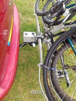 Towbar mounted cycle carrier bike rack, up to 3 bikes