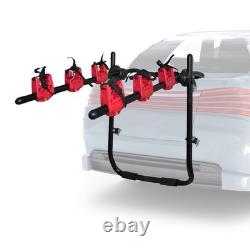 Trunk Mount Rack Support 3 Bikes Heavy-Duty Car Rear Bike Carrier