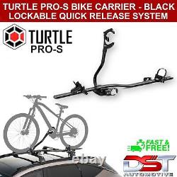Turtle Pro-s Bike Carrier Lockable Cycle Rack Easy Quick Release System Black