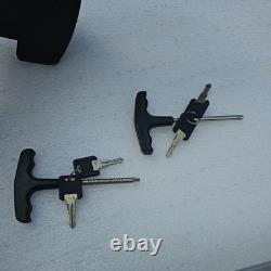 Two Genuine BMW Roof Cycle Bike Carrier Racks 82720137716 With keys and tools