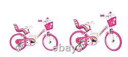 Unicorn Bikes Childrens Bicycle Adjustable Basket Rear Doll Carrier Dino Bikes