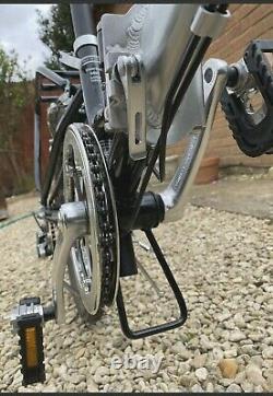 Unisex adult 20 folding bicycle bike lightweight aluminium with carrier clean