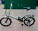 Unisex adult 20 folding bicycle bike lightweight aluminium with carrier & stand