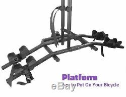 VENZO 2 Bikes Platform Style 1.25 and 2 Hitch Mount Bicycle Carrier