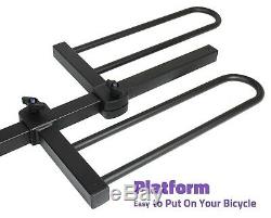 VENZO 4 Bike Bicycle Platform Style 2 Hitch Mount Car Rack Carrier