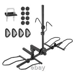 VEVOR 2-Bike Rack Hitch Mount 160lbs Folding Carrier Car Truck SUV 2 Receiver