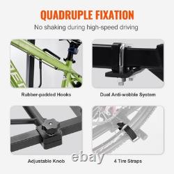 VEVOR 2-Bike Rack Hitch Mount 160lbs Folding Carrier Car Truck SUV 2 Receiver