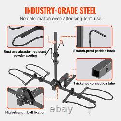 VEVOR 2-Bike Rack Hitch Mount 160lbs Folding Carrier Car Truck SUV 2 Receiver