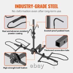 VEVOR 2-Bike Rack Hitch Mount 160lbs Folding Carrier Car Truck SUV 2 Receiver