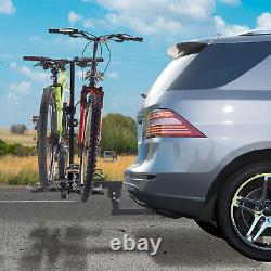 VEVOR 2-Bike Rack Hitch Mount 160lbs Folding Carrier Car Truck SUV 2 Receiver