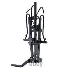 VEVOR 2-Bike Rack Hitch Mount 160lbs Folding Carrier Car Truck SUV 2 Receiver