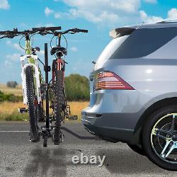 VEVOR 2-Bike Rack Hitch Mount Folding Carrier Car Truck SUV 1.25/2Receiver