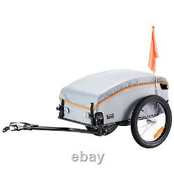 VEVOR Bike Cargo Trailer Bicycle Carrier Storage Cart 100 lbs Load Carbon Steel