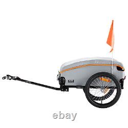 VEVOR Bike Cargo Trailer Bicycle Carrier Storage Cart 100 lbs Load Carbon Steel