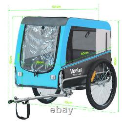 Veelar Large Pet Trailer Folding Bike Dog trailer carrier