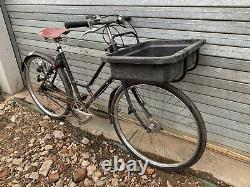Vintage Pashley Post Office Bicycle Town Bike Cargo Carrier Bike