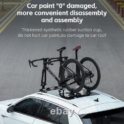 WEST BIKING Bicycle Rooftop Carrier Rack Car Roof Vacuum Suction Cup Bike Rack