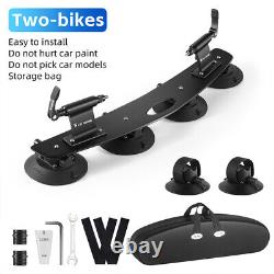 WEST BIKING Bicycle Suction Cup Rooftop Rack Car Roof Vacuum Bike Rack Carrier