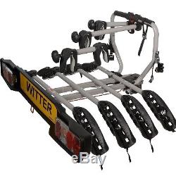 WITTER ZX204 Bolt-on Towball Mounted 4 Bike Cycle Carrier