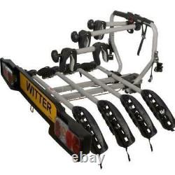 WITTER ZX204 Cycle Carrier Bolt on Towball Mounted 4 Bike