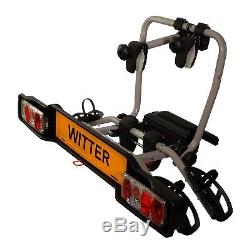 Witter Zx302 Cycle Carrier Bike Rack Towball Clamp, 2 Bikes