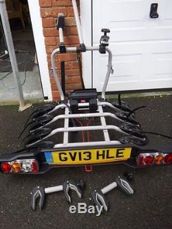 WITTER ZX412 Clamp-On Towball Mounted Tilting 4 Bike Cycle Carrier