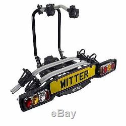 WITTER ZX502 TOWBALL MOUNTED TILTING 2 BIKE CYCLE CARRIER NEW FOR 2015