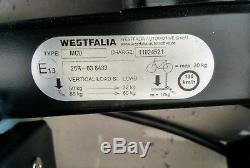 Westfalia BC60 2 Bike Cycle Rack Heavy duty folding towbar mounted carrier