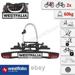 Westfalia BC60 AHK Fahrradträger für 2 Räder eBikes Anhängerkupplung klappbar