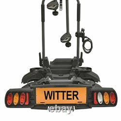 Witter Pure Instinct Towball Mounted 2-Bike Cycle Carrier with Foldable Rails