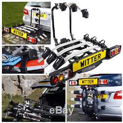 Witter Towball Mounted Tilting 3 Bike Cycle Carrier Towbar