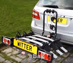 Witter Towball Mounted Tilting 3 Bike Cycle Carrier Towbar