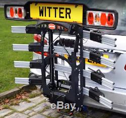 Witter Towball Mounted Tilting 4 Bike Cycle Carrier Towbar