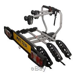 Witter ZX203 Three Bike Towbar Mounted Cycle Carrier