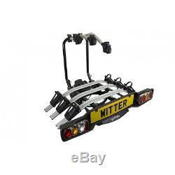 Witter ZX503 Cycle Carrier 3 Bike Portable TowBar Mounted Bicycle Rack X-Display