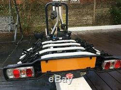 Witter ZX504 Towball Mounted Tilting 4 bike Cycle Carrier