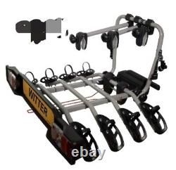 Witter ZX 412 Cycle CarrierZX412 Flange Towbar Mounted Tilting 4 Bike Cycle