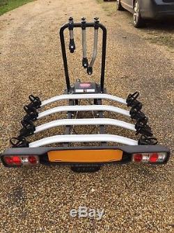 ZX404 Witter Rear Towbar Mounted Tilting 4 Bike Cycle Carrier With Lights
